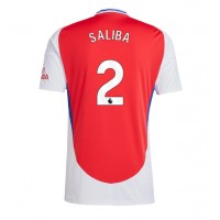 Dres Arsenal William Saliba #2 Domáci 2024-25 Krátky Rukáv